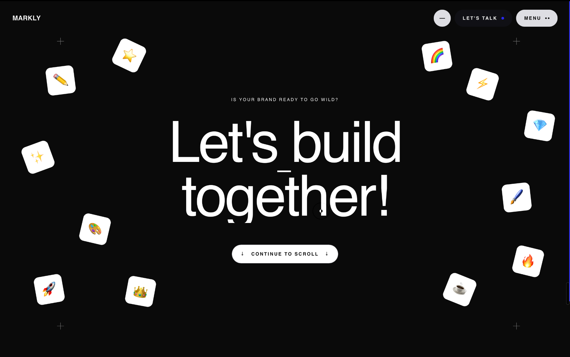 Webdesign Beispiel – Markly Logo AI
